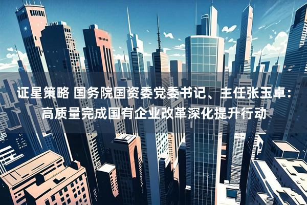 证星策略 国务院国资委党委书记、主任张玉卓：高质量完成国有企业改革深化提升行动