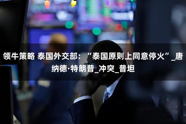 领牛策略 泰国外交部：“泰国原则上同意停火”_唐纳德·特朗普_冲突_普坦