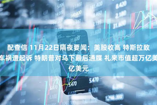 配查信 11月22日隔夜要闻：美股收高 特斯拉致命车祸遭起诉 特朗普对乌下最后通牒 礼来市值超万亿美元